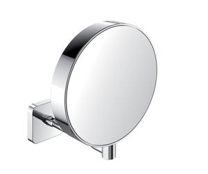 emco Miroir à raser et Miroir de soins de beauté réfléchissant des deux côtés, grossissement 3x et 7x, rond, non éclairé, 109500114, 109500114
