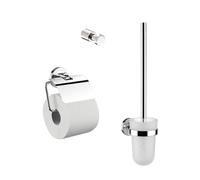 emco polo set WC, porta carta, set spazzole, ganci, cromo, 079800100
