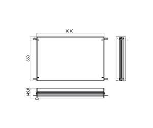 Emco Prestige telaio di installazione per armadio con specchio illuminato, 989700021, Prestige [Armadietti a Specchio > Accessori per Armadietti a Specchio]