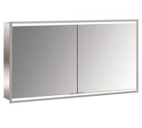 emco prime 2 Armoire de toilette avec éclairage, 1300 mm, 2 portes, modèle encastré, 949706257, 949706257, Colorazione: alluminio/specchio