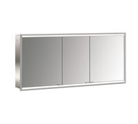 emco prime 2 Armoire de toilette avec éclairage, 1400 mm, 3 portes, modèle encastré, 949706363, 949706363, Colorazione: alluminio/bianco