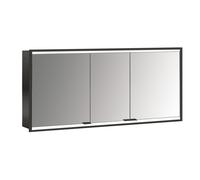 emco prime 2 Armoire de toilette avec éclairage, 1400 mm, 3 portes, modèle encastré, 949713563, 949713563, Colorazione: nero/specchio