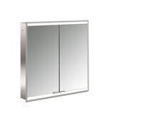 emco prime 2 Armoire de toilette avec éclairage, 600 mm, 2 portes, modèle encastré, 949706333, 949706333, Colorazione: alluminio/bianco