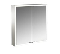 emco prime Armoire de toilette avec éclairage, 600 mm, 2 portes, modèle apparent, 949706261, 949706261, Colorazione: alluminio/specchio