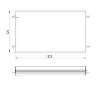 Emco Prime telaio di installazione per armadietto a specchio a incasso, 949700014, Prime argento anodizzato [Armadietti a Specchio > Accessori per Armadietti a Specchio]