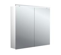 emco pure 2 classic armadio a specchio con luce da appoggio, 2 ante,