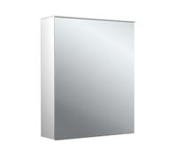 Emco pure 2 Design Armadio a specchio illuminato a LED con vela luminosa, 1 anta con cerniere intercambiabili, 600x711x153mm, 979705401