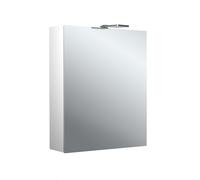 Emco pure 2 Style Armadio a specchio illuminato a LED con faretti superiori, 1 anta a battente, 600x711x153 mm, 979705301