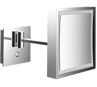 Emco Pure (LED) specchietto per trucco 20x20 cm quadrata con illuminazione cromo 109406011