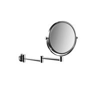 emco pure specchio da barba e cosmetico, 2 bracci, 200 mm, cromo, 109400110