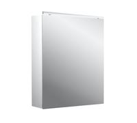Emco pure 2 Classic Armadio a specchio illuminato a LED con luce superiore, 1 anta con cerniere intercambiabili, 600x711x153 mm, 979705501