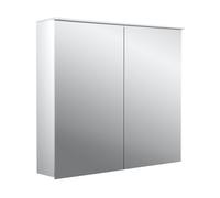 Emco pure 2 Design Armadio a specchio illuminato a LED con vela luminosa, 2 ante, 800x711x153 mm, 979705403