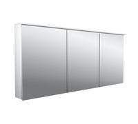 Emco pure 2 Design Armadio a specchio illuminato a LED con vela luminosa, 3 ante, 1600x711x153 mm, 979705407