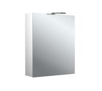 Emco pure 2 Style Armadio a specchio illuminato a LED con faretti superiori, 1 anta a battente, 600x711x153 mm, 979705301