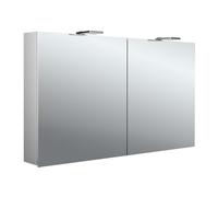 emco puree 2 Style Armoire de toilette avec éclairage LED avec spots à poser, 2 portes, 1200x711x153mm, 979705305, 979705305