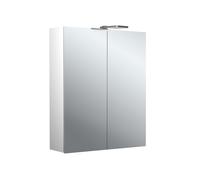 Emco pure 2 Style Armadio a specchio illuminato a LED con faretti, 2 porte, 600x711x153mm, 979705302