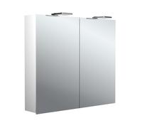 Emco pure 2 Style Armadio a specchio illuminato a LED con faretti, 2 porte, 800x711x153mm, 979705303