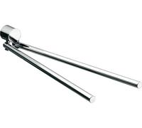 Emco rondo 2 Portasalviette a 2 bracci, girevole, 464 mm, cromato