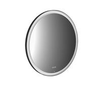 emco round black miroir lumineux, diamètre 750mm, avec éclairage LED, noir, 441324808, 441324808