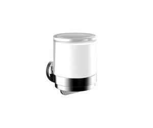 emco round distributeur de savon liquide, manipulation d'une main, verre cristal satiné, 432100101, 432100101, Colorazione: cromo