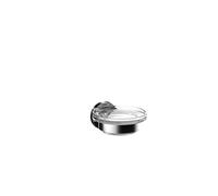 emco round portasapone, ciotola in cristallo, 433000100, colore: cromo