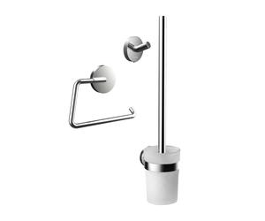 Emco Round set accessori da bagno, 439800100, Round cromo [Accessori Bagno > Set di accessori da bagno]