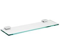 EMCO Sistema a 2 ripiani in cristallo trasparente, 600 mm, cromato