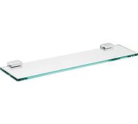 EMCO Sistema a 2 ripiani in cristallo trasparente, 700 mm, cromato