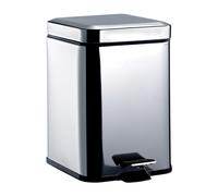Cestino Emco system2, coperchio e pedale, angolare, 5 litri, acciaio inox, 355300005
