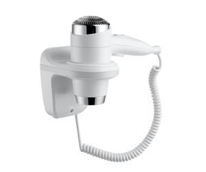 Emco System2 supporto per asciugacapelli, 355913902, System2 cromo/bianco [Accessori Bagno > Supporti Asciugapelli]