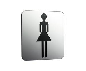 Emco System2 targhetta bagno, donne, 357600002, System2 cromo [Accessori Bagno > Targhette Bagno]