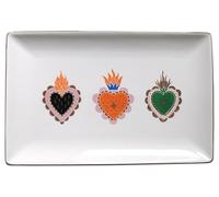 EMDE Cadres, Miroirs et Atelier sur mesure Tazza in ceramica ex-voto colorata, 25 x 16,5 cm