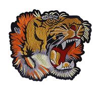 EMDOMO Grande Tiger Testa Applique Ricamato Patches Toppa Lace Motivi Decorazione Vestiti 1PIECE
