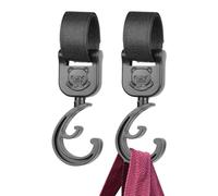 Emdvsco Ganci per passeggino resistenti, organizer per passeggino a forma di orsetto, per viaggi, shopping, spiaggia, escursionismo, pendolarismo quotidiano
