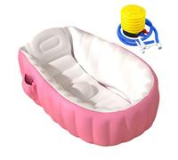 Emdvsco Vasca Da Bagno Gonfiabile Per Bambini - Vasca Da Bagno Gonfiabile Per La Prima Infanzia Con Pompaggio A Piedi Per La Doccia, Pieghevole Antiscivolo per Bambini Figlia e Figlio di Età