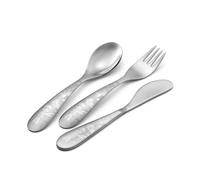 Eme CA3BI/LPP Set Posate Bambino, Confezione 3 Pezzi, BIRILLO IL PICCOLO PRINCIPE, Coltello Tavola 150 mm, Forchetta Tavola 145 mm, Cucchiaio Tavola 145 mm,