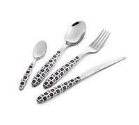 Eme Set 24pz Posate Vero Manhattan Bianco Made In Italy