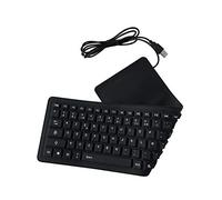 Emebay - Tastiera francese pieghevole AZERTY in silicone 103 tasti, tastiera morbida impermeabile compatibile con computer di scrivania, computer portatile, tablet Touch, telefono cellulare