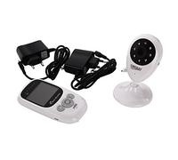 EMEBAY TFT LCD Colore interfono per bambini monitor + telecamera videosorveglianza wireless 2IR notturna sicurezza con luce 2 x zoom digitale Babyphone