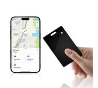 EMEBAY Tracciamento Portafogli Ultra Sottile 1,8 mm, Portafoglio Tracker con l'App Localizza (solo iOS), Localizzatore di oggetti Bluetooth Carta per Portafogli, Bagagli, Passaporto, Valigie, Chiavi
