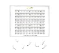 EMEDA 9 file Volume ciglia 3D Estensioni D Curl .07 mm 9 mm 10 mm 12 mm 14 mm Lunghezza di miscelazione Ventole prefabbricate 0,07 in cluster russo (3D D 0,07 Mix)