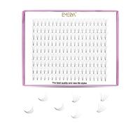EMEDA 9 righe volume ciglia 5D Extension Ciglia D Curl .07mm Ciglia Volume 10mm Lunghezza Mix Ventole Premade 0,07mm Ciglia Volume Cluster Russe (5D D 0.07 10mm)