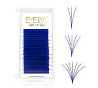 EMEDA Blu Ciglia Estensioni Volume Russo 9-15mm D Mix 0,07mm Automatico 3D 5D 6D-10D Ciglia Finte Estensioni Fiorite Auto-ventaglio Naturale Lashes Easy Fan Eyelash Extensions Estensione (Blue)