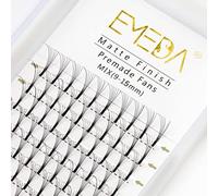 EMEDA Ciglia Autoadesive Marroni con Pinzetta, Ciuffetti Preincollati Senza Colla - Kit Extension Ciglia per Look Naturale D-Curl e Volume, Nastro Trasparente 8-14mm, Facili da Applicare