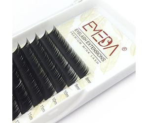 EMEDA extension ciglia 3D J curl 0,07 8-15mm mix, ciglia di estensione naturali morbide estensioni delle ciglia individuali una per una per il trucco degli occhi, Individual lash extensions