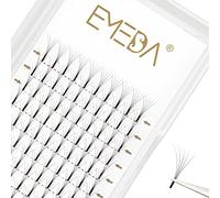 EMEDA extension ciglia volume 3D ciglia finte ciuffetti Curva D 0,10mm Premade 6D Extension Ciglia Volume Russo Lunghezza 9mm 12mm 15mm Mix Naturali Lash Extensions (6D 0.10mm mix)