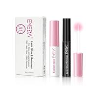 EMEDA Kit Colla e Remover per Ciglia - Colla Trasparente a Lunga Tenuta 48H, Resistente all‘Acqua e al Sudore - Rimozione Rapida e Sicura - Per Ciglia a Ciuffi e Strip Lashes - Con 1 Pennello Extra