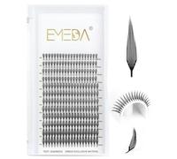 EMEDA Sheet Self Adhesive Lash Clusters, Press-On Lashes No Glue Needed Pre Glued Eyelash Clusters Wispy Cluster Lashes, C Curl Individual Lash Kit, ULTRA-THIN&LIGHT Reusable No Residue （Fairy08）