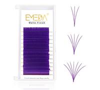EMEDA Viola Ciglia Estensioni Volume Russo 9-15mm D Mix 0,07mm Automatico 3D 5D 6D-10D Ciglia Finte Estensioni Fiorite Auto-ventaglio Naturale Lashes Easy Fan Eyelash Extensions Estensione (Viola)