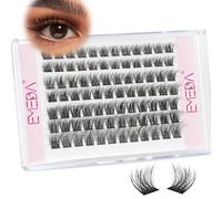 EMEDA Wispy Naturali Ciglia Finte Ciuffetti 3D Effetto Fai Da Te Extension 8mm 10mm 12mm 14mm Mixed Cigia C Curl Fluffy Individual Lashes Cluster (EDM05)